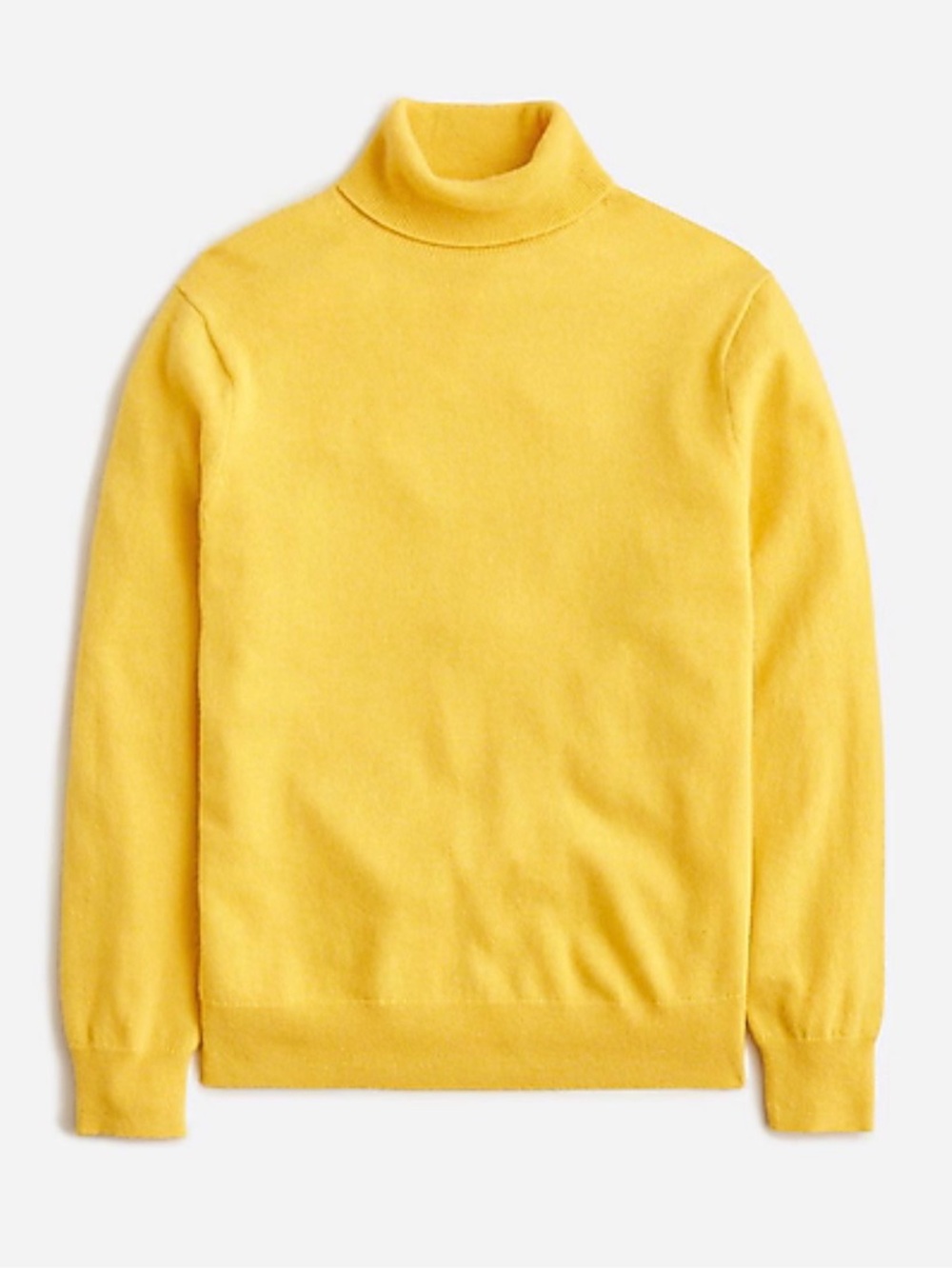 J.Crew Men’s Cashmere Turtleneck Sweater Yellow Size Large